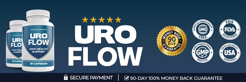 UroFlow secure checkout banner — 90-day money-back guarantee.