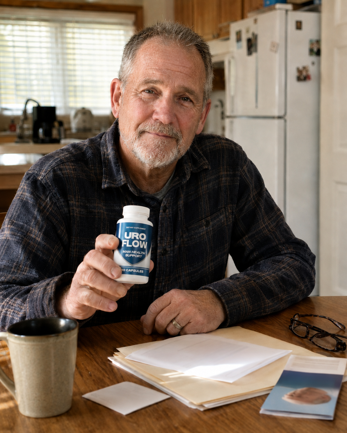 Michael R. holding UroFlow