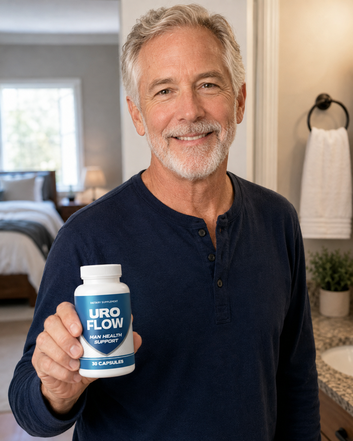 Robert M. holding UroFlow